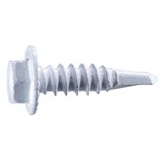 MIDWEST FASTENER Self-Drilling Screw, #10 x 3/4 in, White Ruspert Steel Hex Head Hex Drive, 100 PK 54483